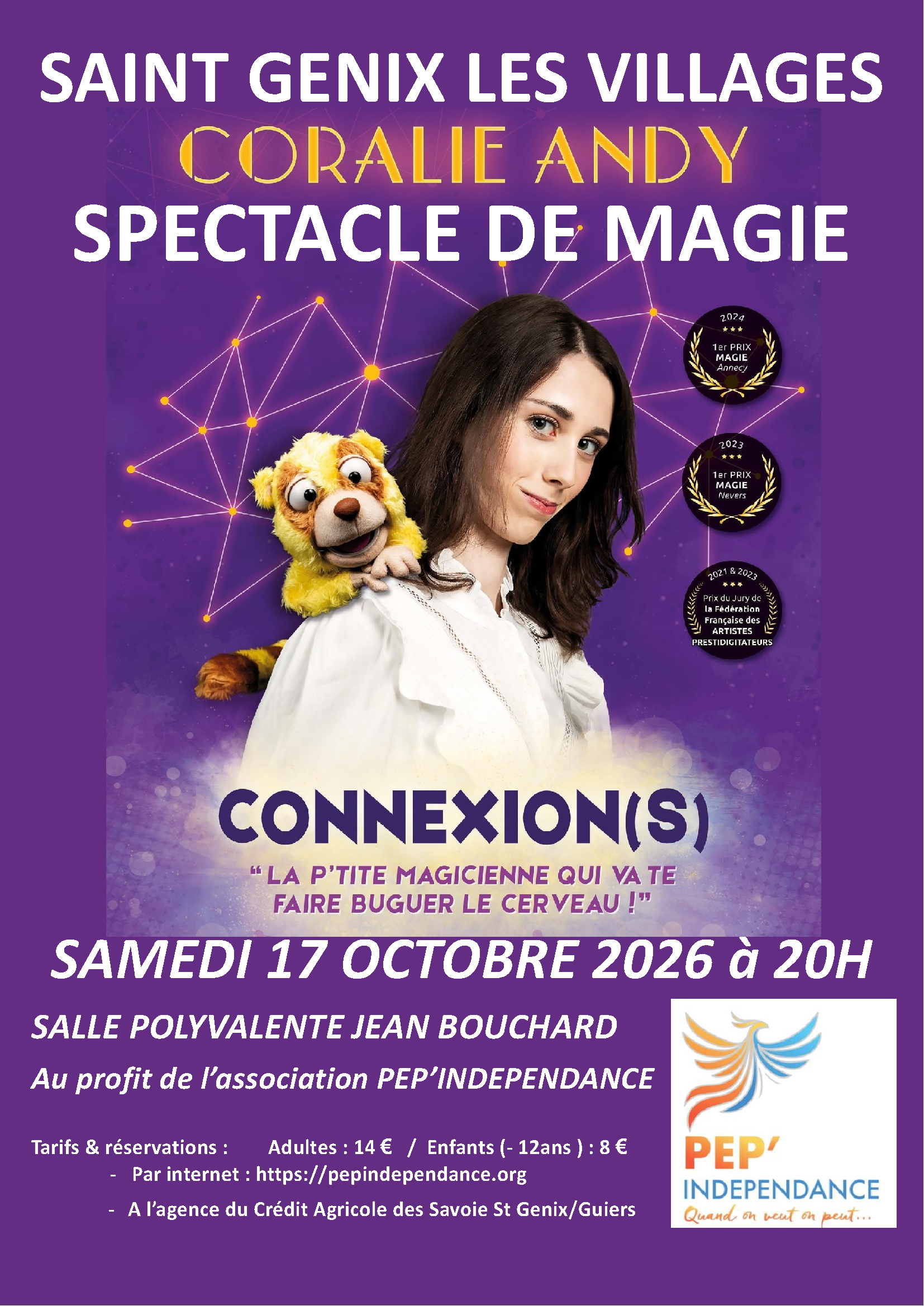 A4   Affiche couleur spectacle magie